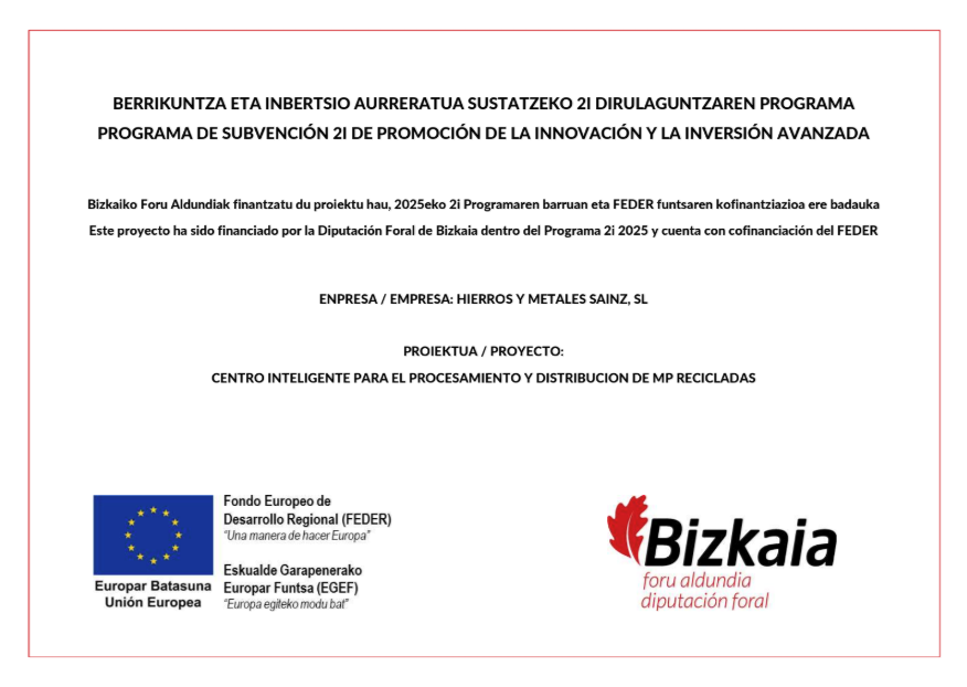 Hierros Sainz Impulsa Centro Inteligente